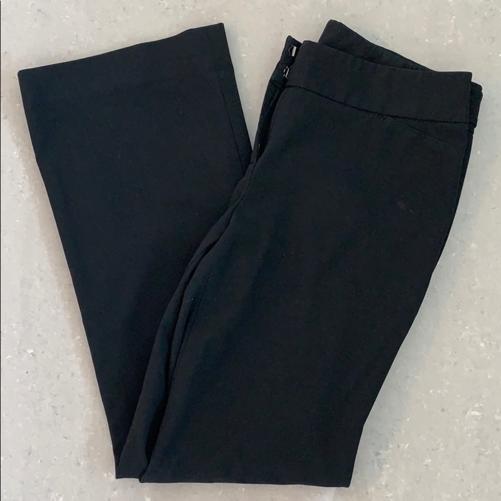 Halogen Quinn Fit black dress pants flat front